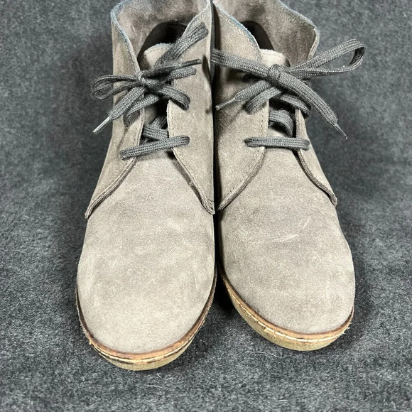 J.CREW MacAlister Wedge Boots Booties grey suede - Picture 3 of 8